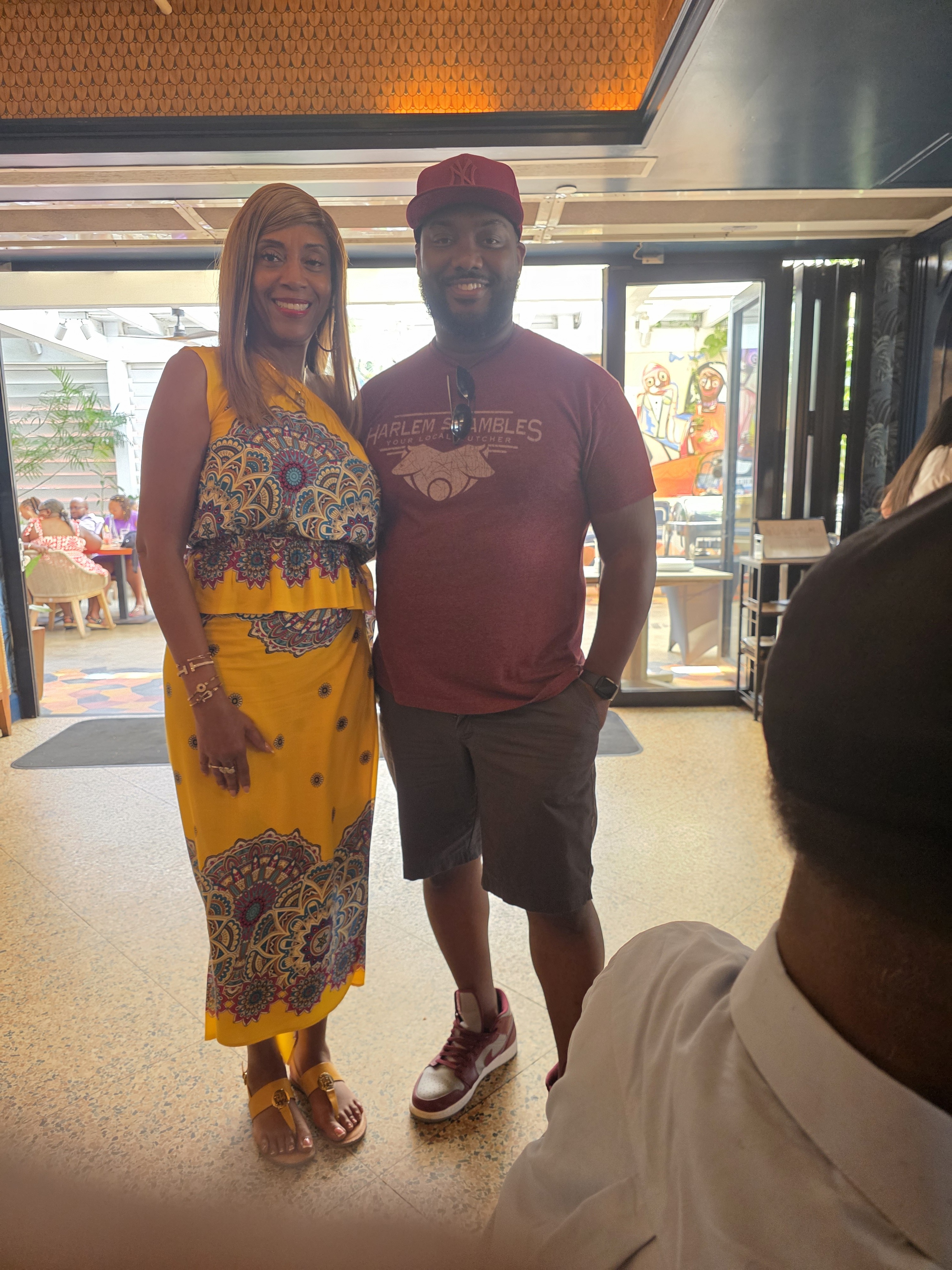 Beatrice Louissaint with Chef Tristen Epps