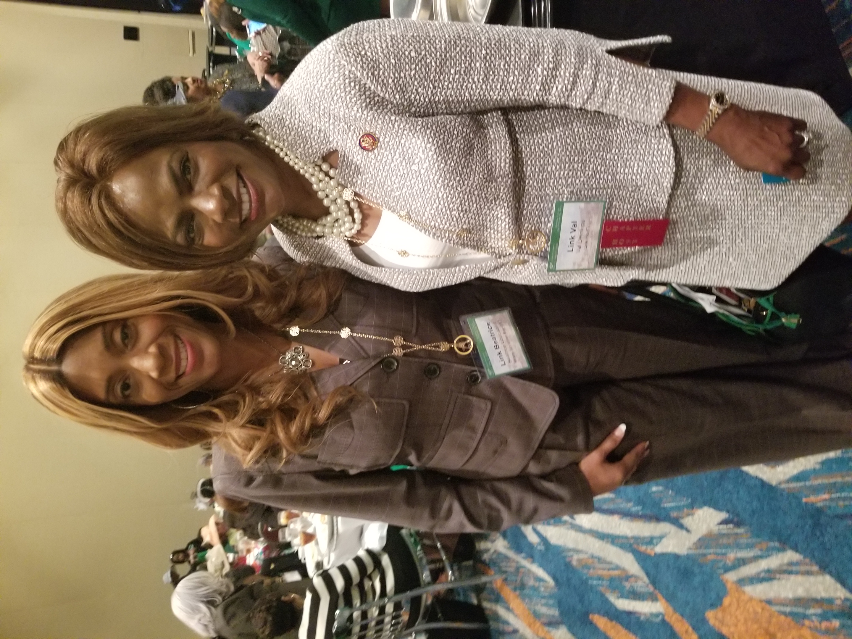 Beatrice Louissaint with Congresswoman Val Demings