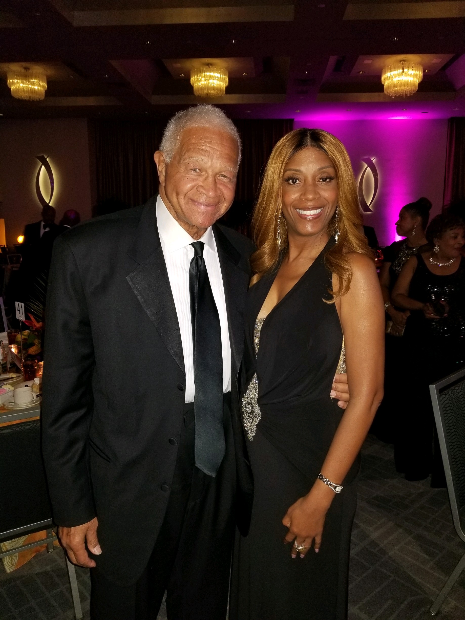 Beatrice Louissaint with Jim Lowery, Father of Minority Business Development