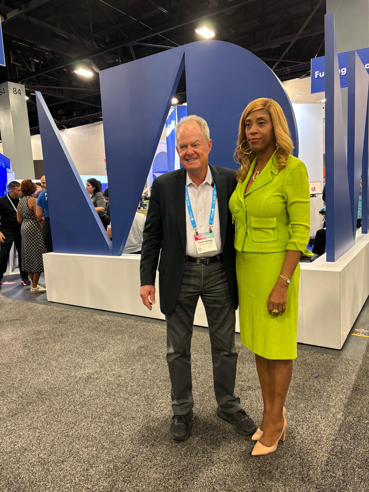 Beatrice Louissaint with Manny Medina at eMerge Americas