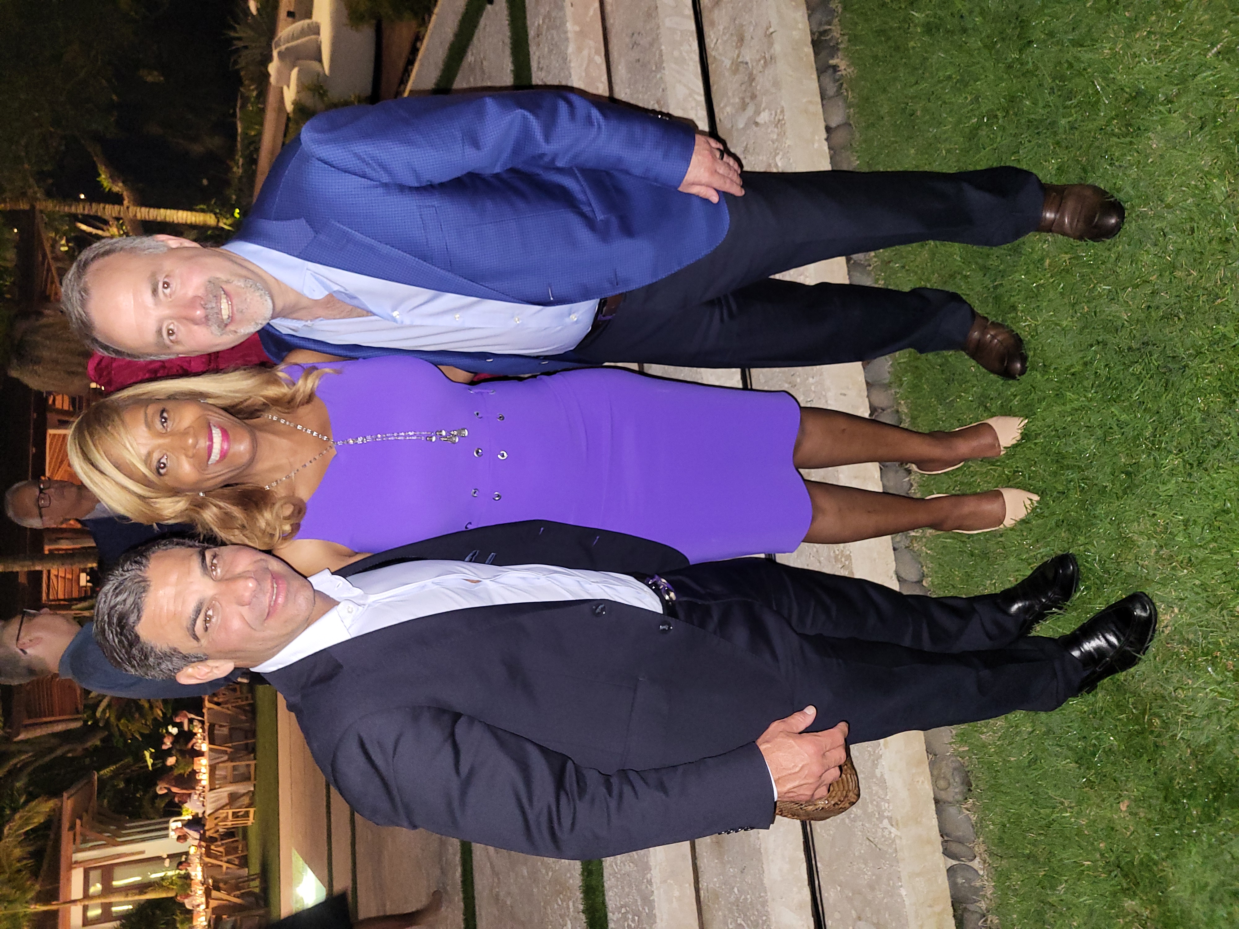 Mayor Francis Suarez, Beatrice Louissaint, and Jose Mas, President of MasTec