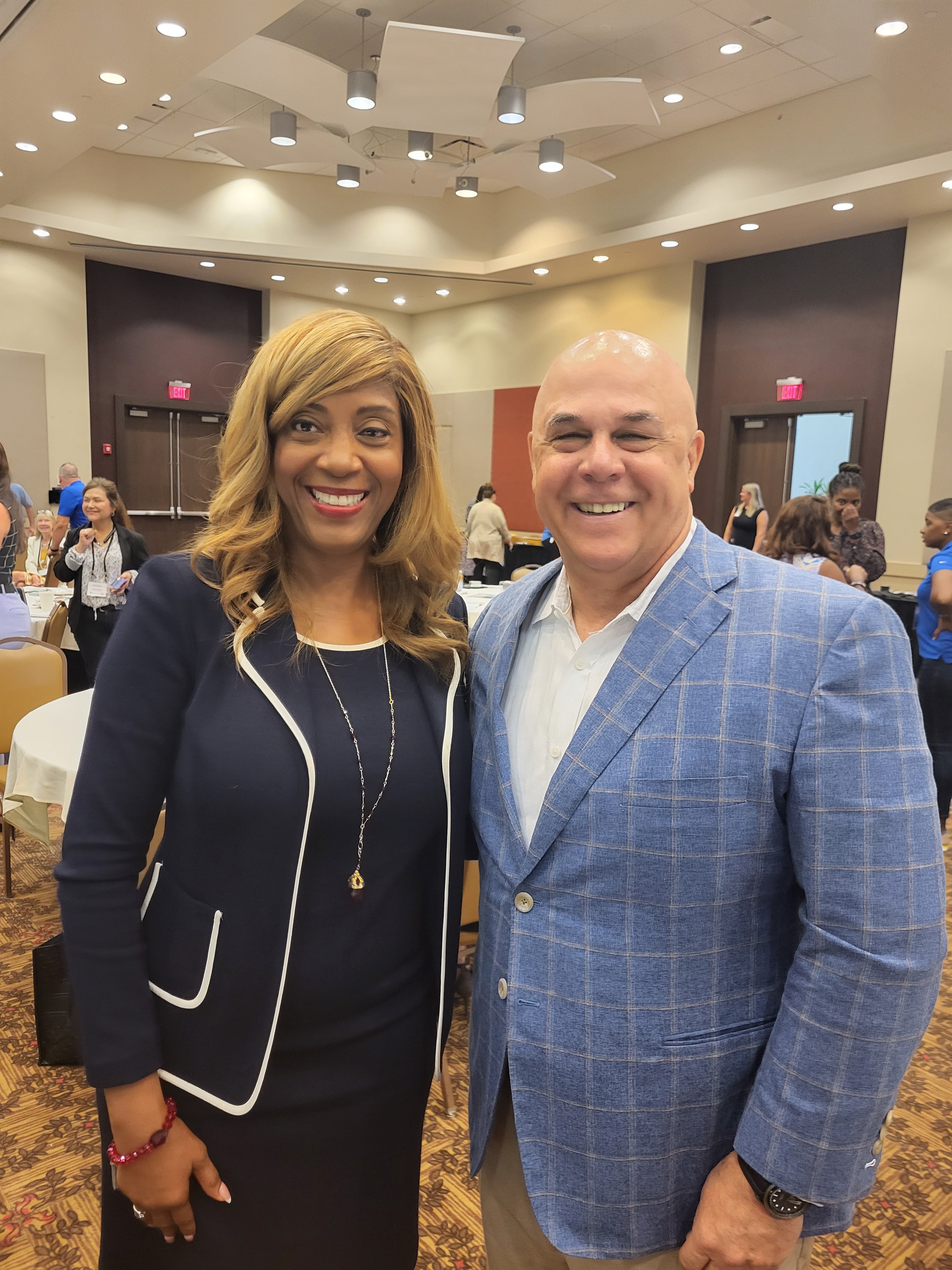 Beatrice Louissaint with Patrick Geraghty, CEO of Florida Blue