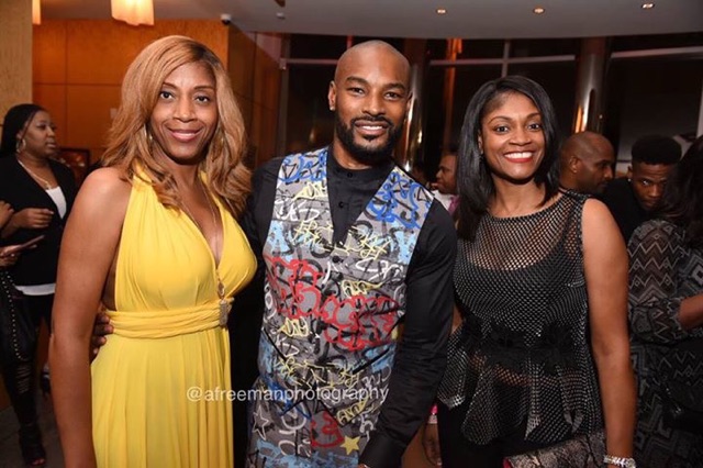 Beatrice and Marie Louissaint with Tyson Beckford